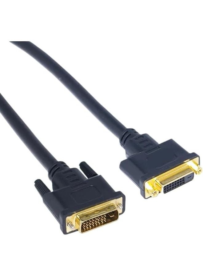 KUNSR DVI D 24 1 Male to Female Digital Video Extension Cable 0 5m with Ferrites - Image 1